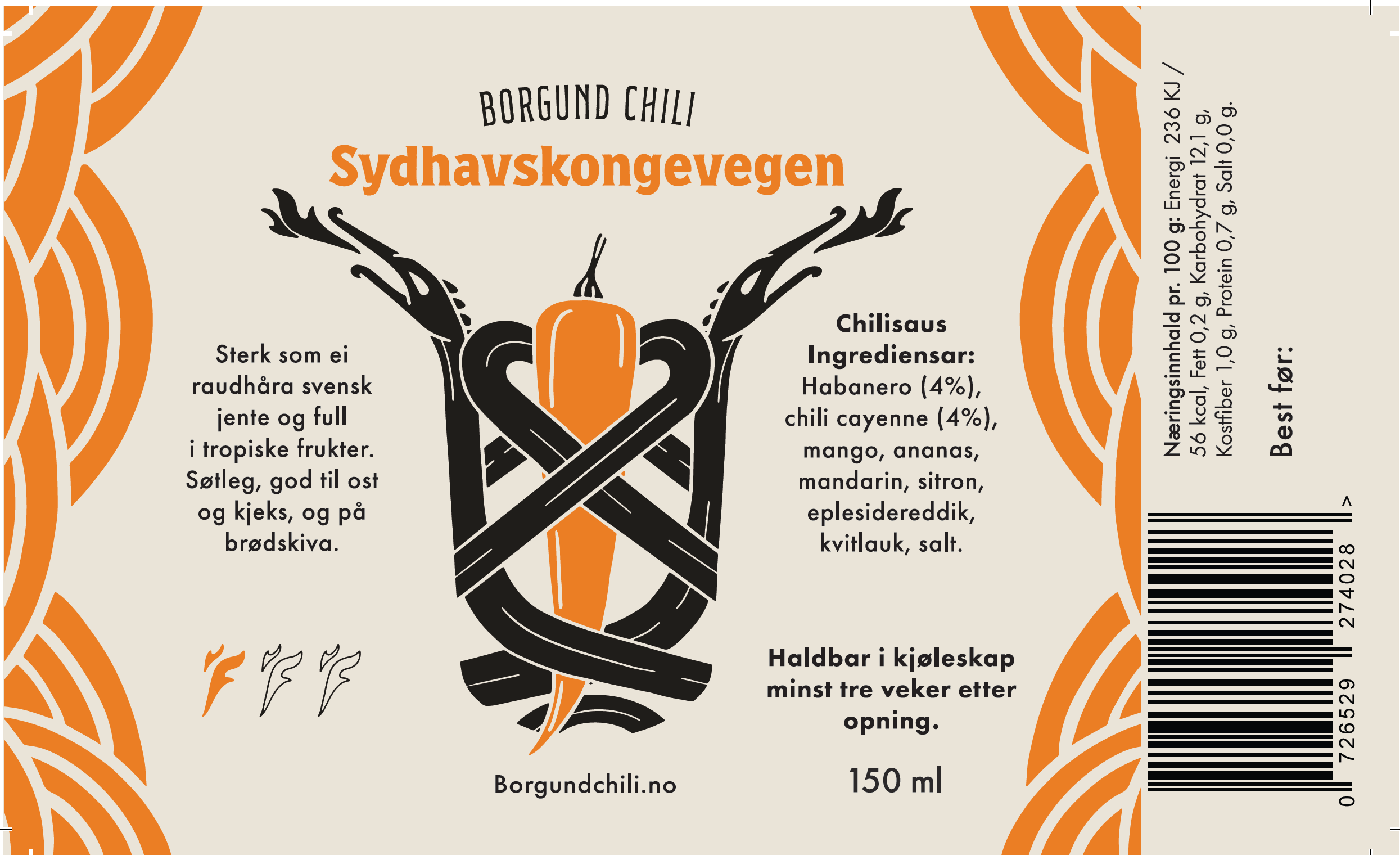 Etikett-Sydhavskongevegen